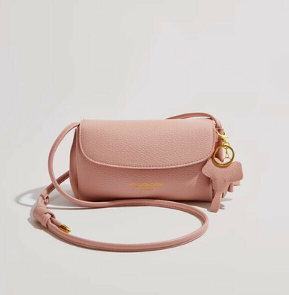 Popular style single shoulder crossbody bag (pink)