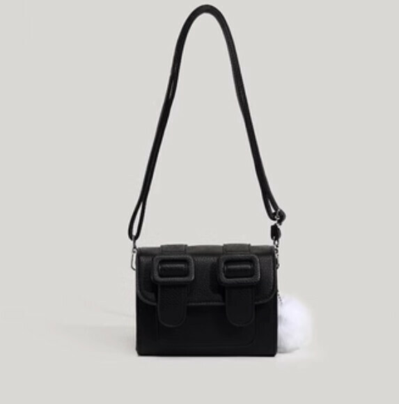 Popular Postman Shoulder Crossbody Bag (Black)