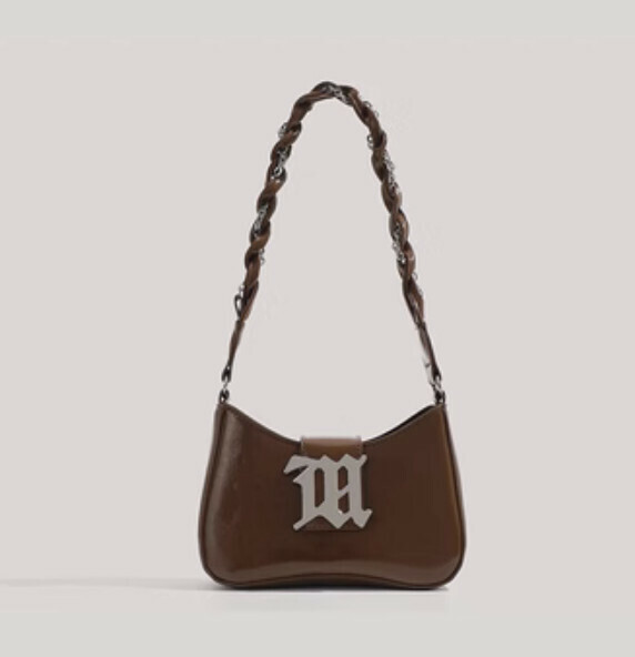 Popular high-end shoulder crossbody bag (coffee color)