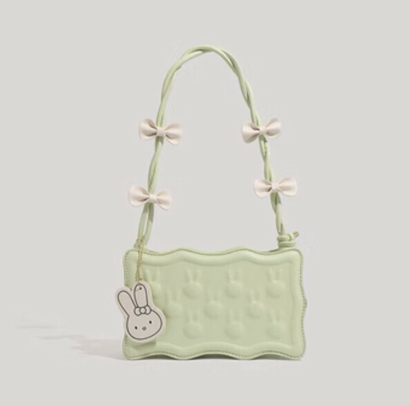 Popular pu leather versatile shoulder crossbody bag (pink)