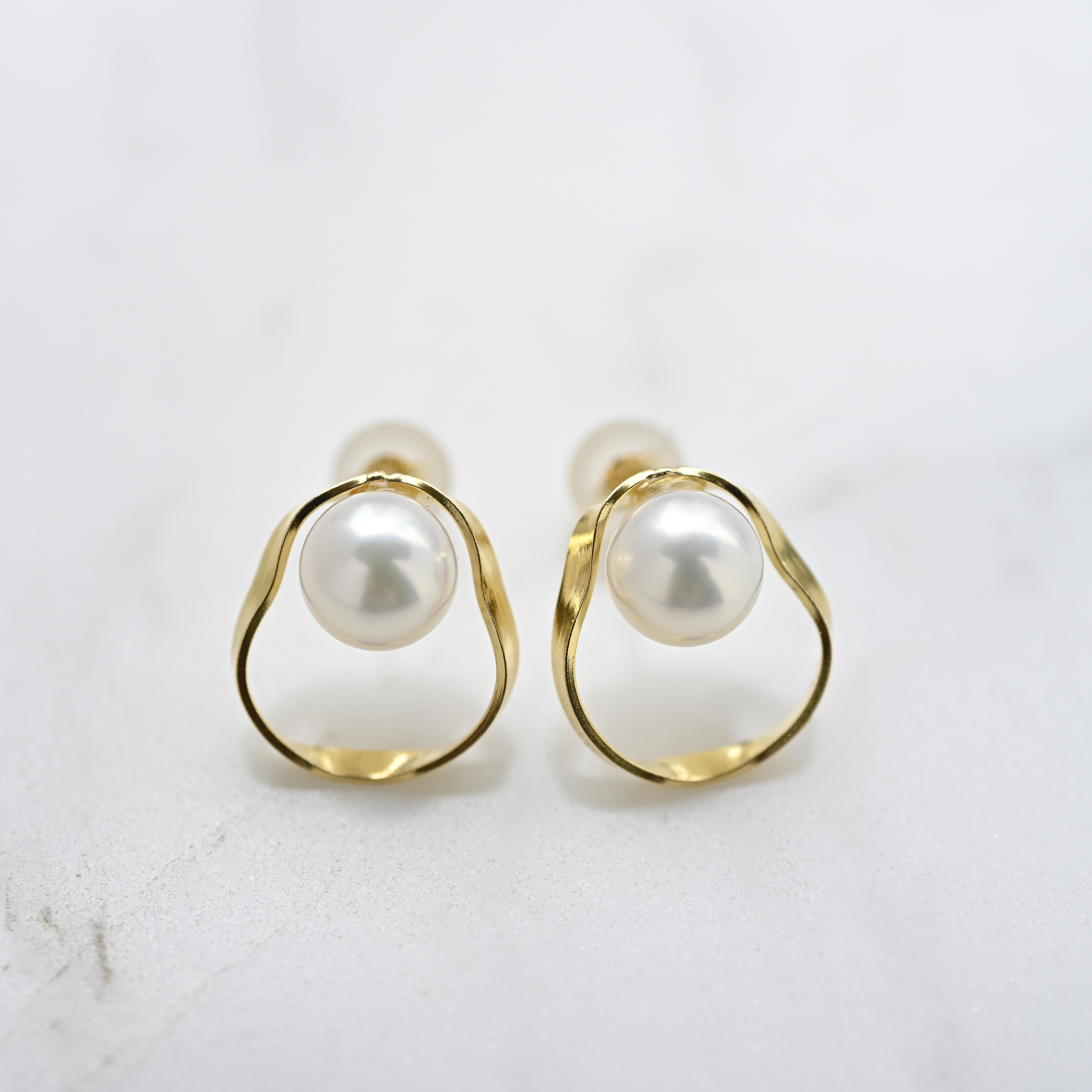 18K  Pera Akoya  Earrings