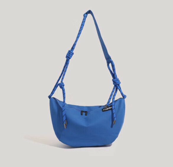 New nylon casual shoulder crossbody bag (blue)