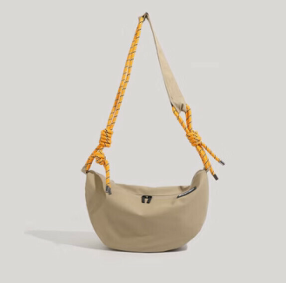 New nylon casual shoulder crossbody bag (khaki)