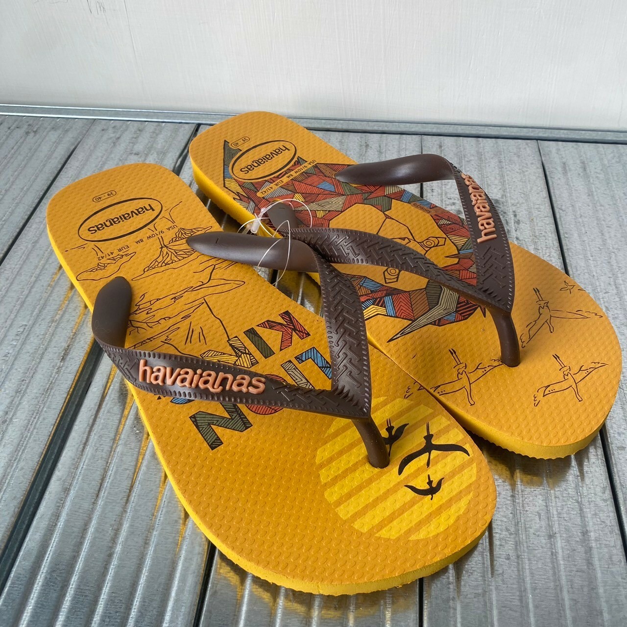 Havaianas 哈瓦仕 拖鞋 夾腳拖 幾何 獅子王 4148941-1740U