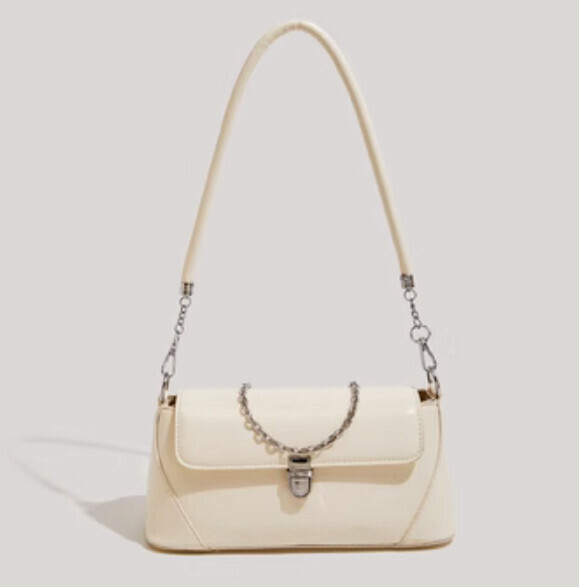 New pu leather fashionable hand armpit bag (off-white)