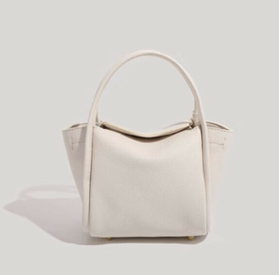New pu leather commuter portable crossbody bag (off-white)