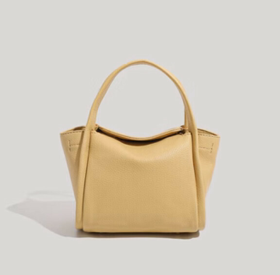 New pu leather commuter portable crossbody bag (yellow)
