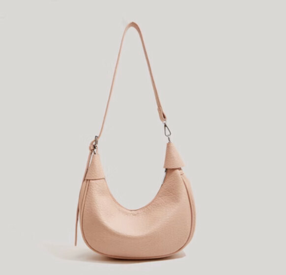 New pu leather high-end shoulder crossbody bag (pink)