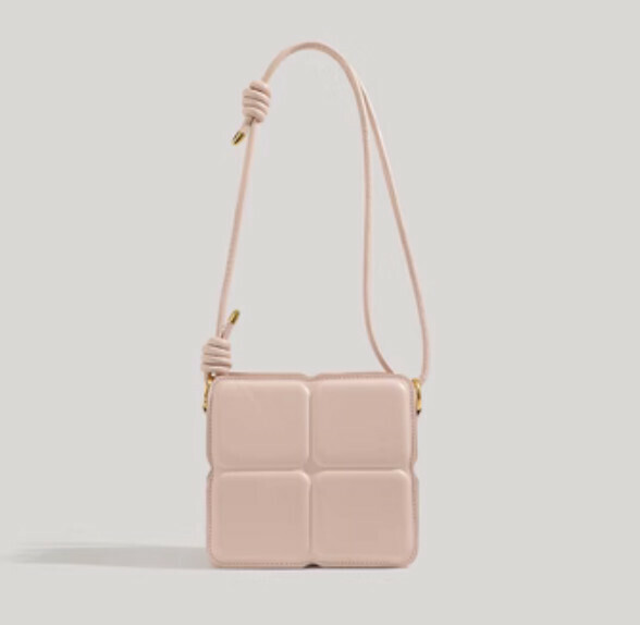 New pu leather mini shoulder crossbody bag (pink)