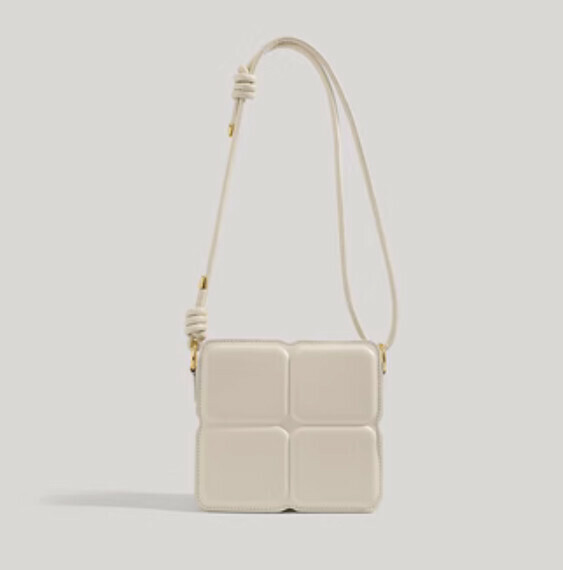New pu leather mini shoulder crossbody bag (white)