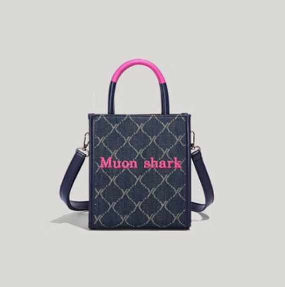 New PVC mini portable shoulder crossbody bag (blue)