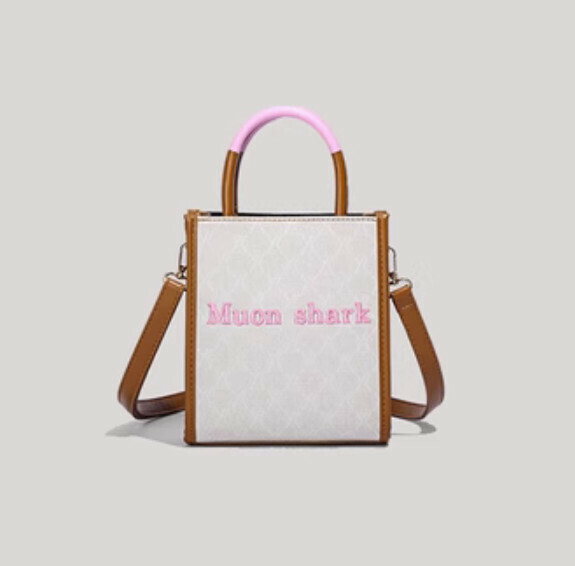 New PVC mini portable shoulder crossbody bag (white)