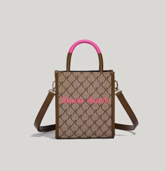 New PVC mini portable shoulder crossbody bag (brown)