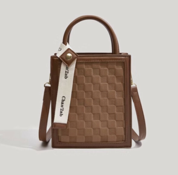 New commuter portable shoulder crossbody bag (brown)