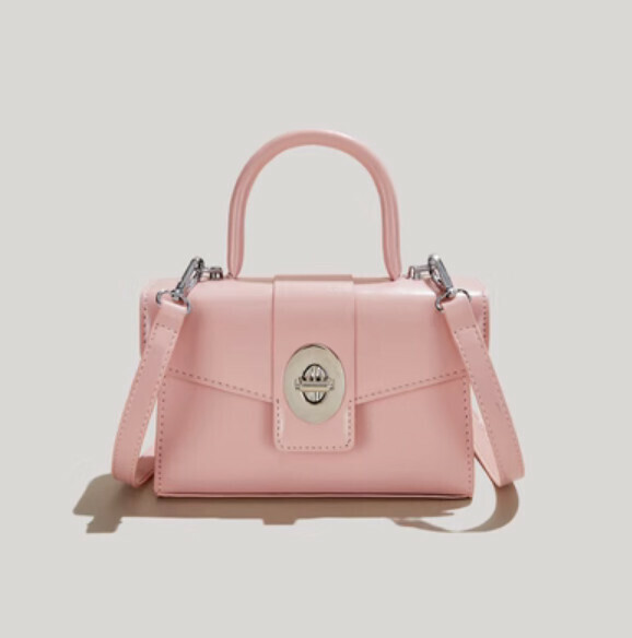New fashionable hand-held shoulder crossbody bag (pink)