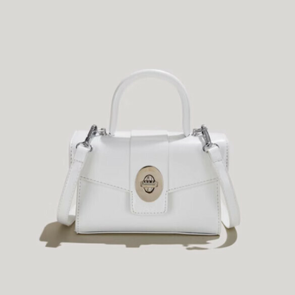 New fashionable hand-held shoulder crossbody bag (white)