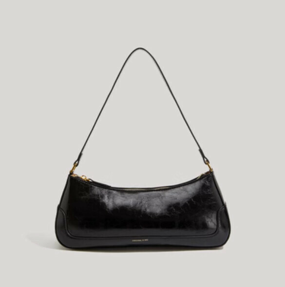 New Fashionable Shoulder Underarm Bag Handbag (Black)