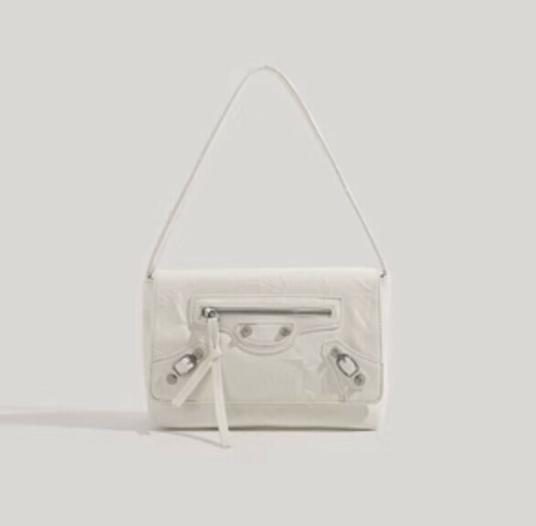 Hot Selling Simple Shoulder Handbag (White)
