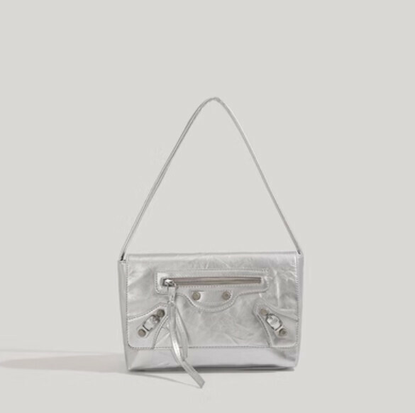 Hot Selling Simple Shoulder Handbag (Silver)