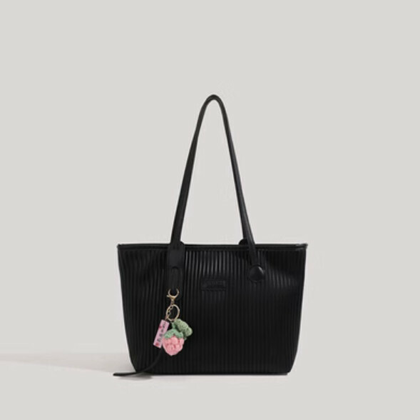 Hot Selling Casual Large Capacity Shoulder Tote Bag (Black)