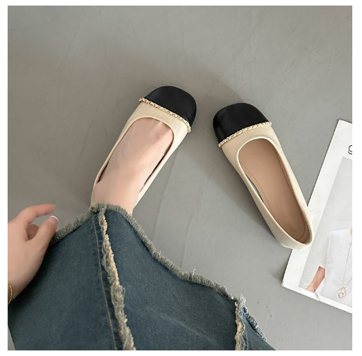 Hotly recommended Xiaoxiangfeng round-toe flat-soled slip-on shoes (off-white/size 35-40) (contact customer service after placing the order to confirm the delivery size)