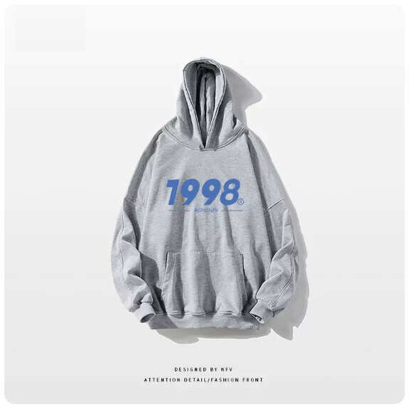 熱推連帽衛衣【M-3XL】【淺灰色-薄款】(下單後聯絡客服確認發貨尺碼) 