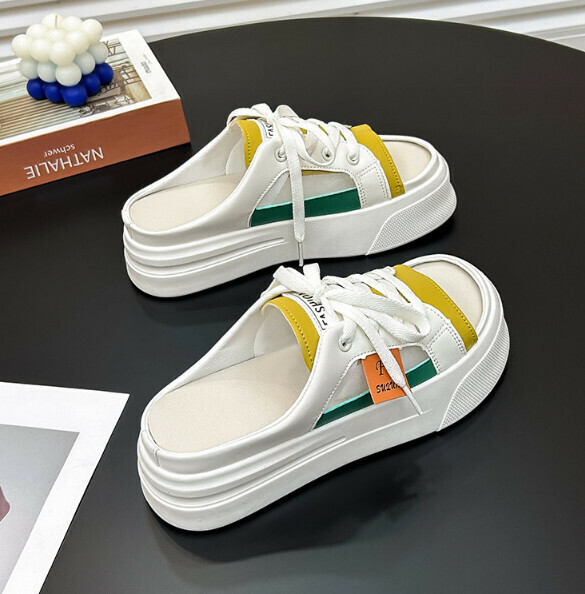 Hotly recommended thick-soled slip-on beach shoes (beige) [size 35-40] [contact customer service after placing the order to confirm the delivery size]