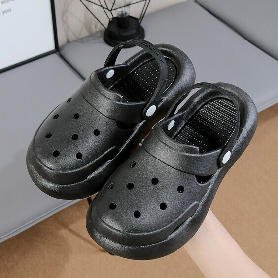 New thick-soled clog shoes (2328 black) [size 36-41] [contact customer service after placing the order to confirm the delivery size]