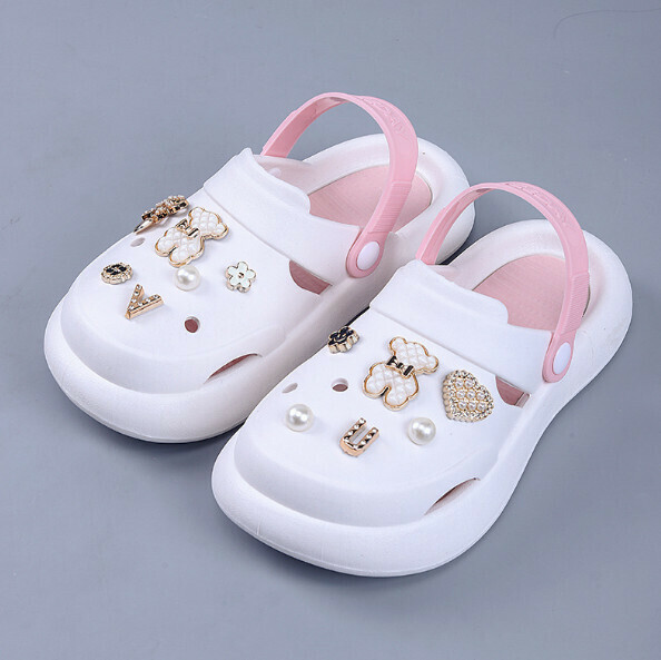 New thick-soled clogs that feel like shit (2328 Pink Bear) [Sizes 36-41] [Contact customer service after placing the order to confirm the delivery size]