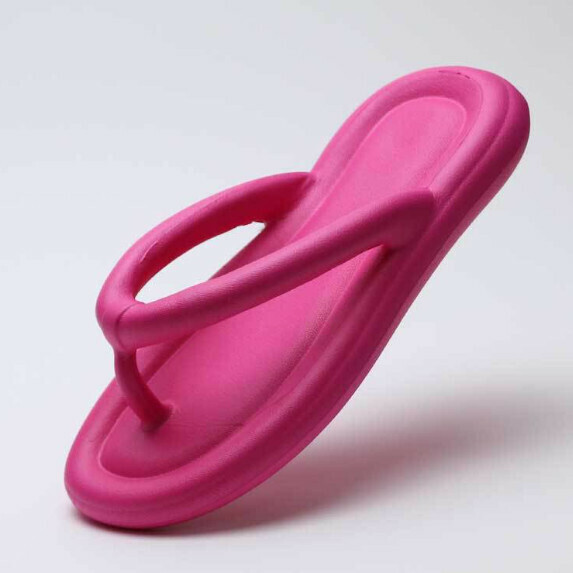 New style flat flip-flops for women (rose red [size 36_45] (contact customer service after placing order to confirm delivery size)