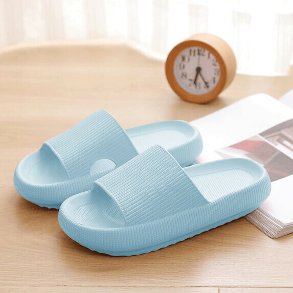 新款厚底居家涼拖女（淺藍【36_45碼】(下單後聯繫客服確認發貨尺碼）