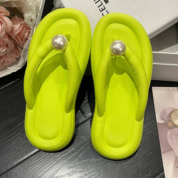 New style flip-flops (light green [size 36_41] (contact customer service after placing order to confirm delivery size)