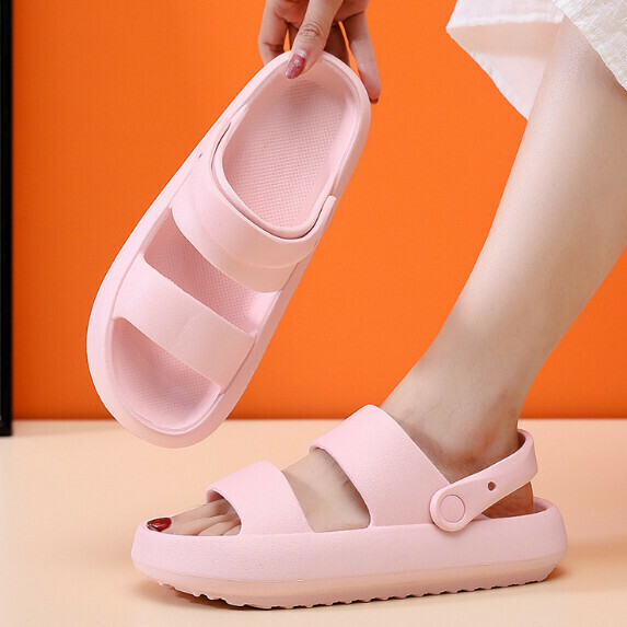 New soft-soled two-wear sandals for women (pink [size 36_45] (contact customer service after placing the order to confirm the delivery size)