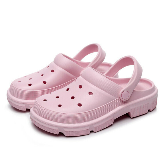 New thick-soled clogs for women (pink [size 36_45] (contact customer service after placing the order to confirm the delivery size)
