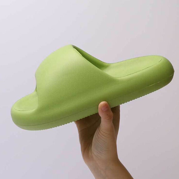 New bread thick-soled sandals for women (green [size 36_45] (contact customer service after placing the order to confirm the delivery size)