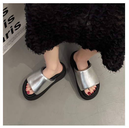 New open-toe beach platform shoes (silver size 35-40) (contact customer service after placing order to confirm delivery size)