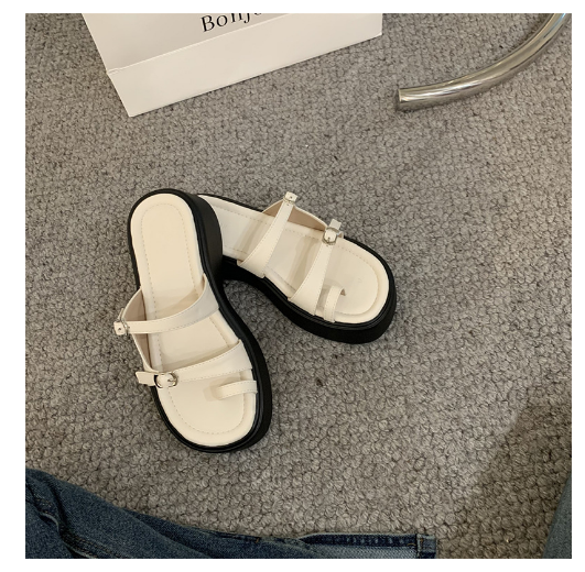 New thick-soled platform sandals (off-white, sizes 35-39) (contact customer service after placing an order to confirm the delivery size)