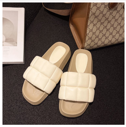New thick-soled slippers (off-white, size 35-40) (contact customer service after placing order to confirm delivery size)