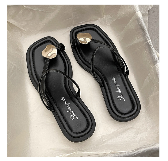 Hot selling slip-on slippers (black size 35-40) (contact customer service after placing order to confirm delivery size)