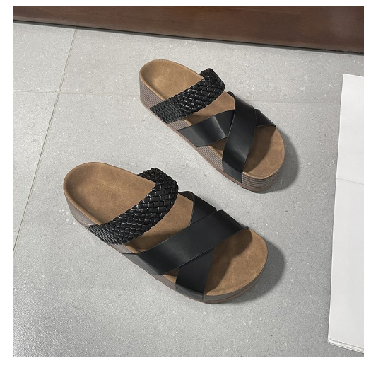 Hot selling Roman sandals (black size 35-40) (contact customer service after placing order to confirm delivery size)