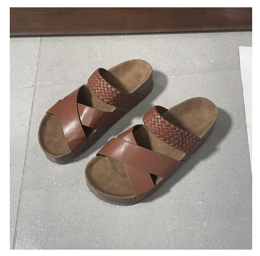 Hot selling Roman sandals (brown size 35-40) (contact customer service after placing order to confirm delivery size)