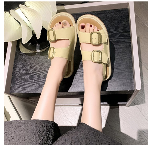 Hot selling Roman simple casual sandals (yellow/size 35-40) (contact customer service after placing the order to confirm the delivery size)