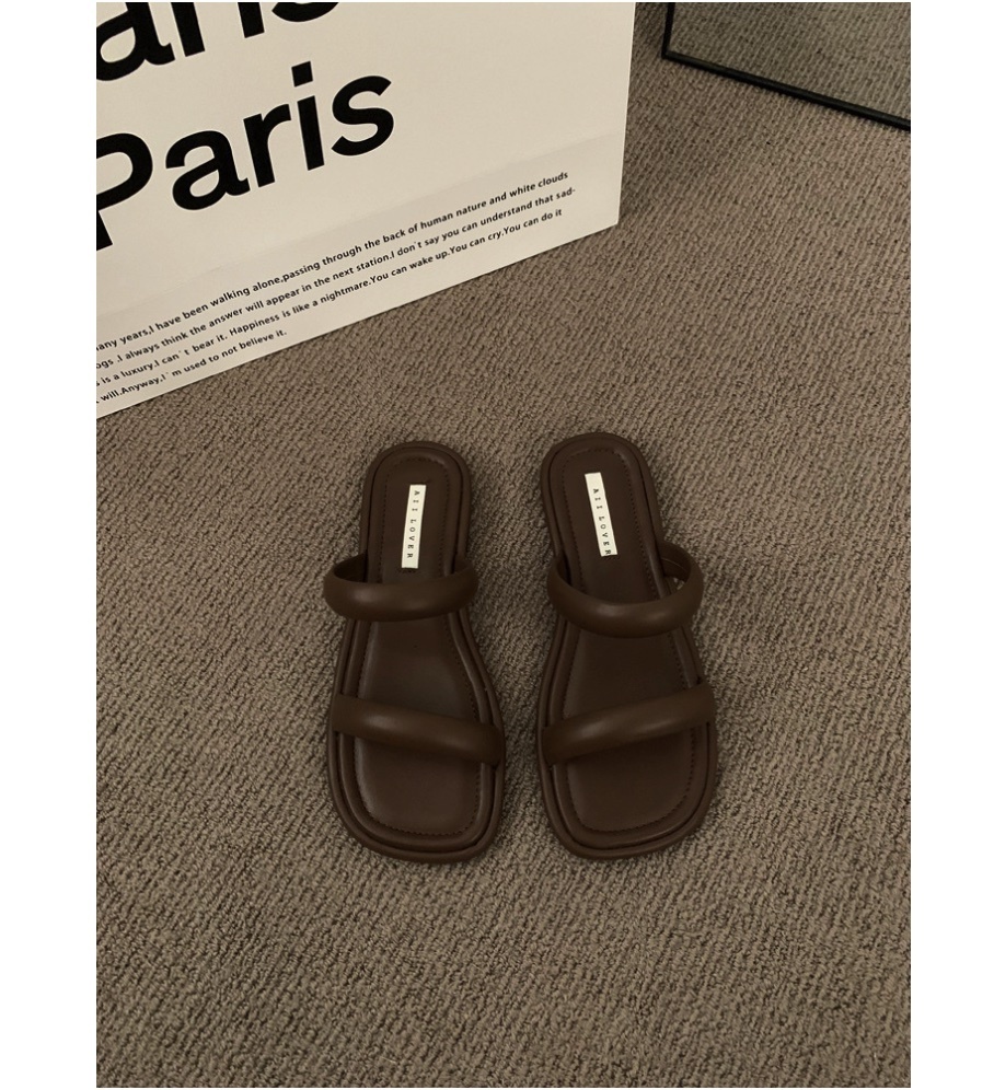 Hot selling French retro sandals (brown - size: 35-40) (contact customer service after placing the order to confirm the delivery size)
