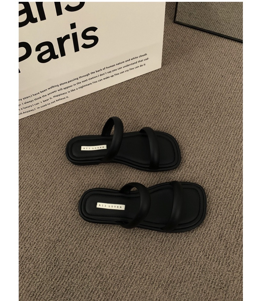 Hot selling French retro sandals (black - size: 35-40) (contact customer service after placing the order to confirm the delivery size)