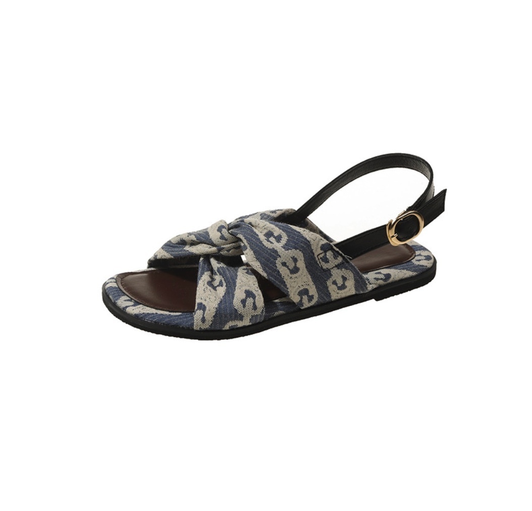 Hot selling versatile thick-soled sandals (royal blue sandals - size: 35-40) (contact customer service after placing the order to confirm the delivery size)