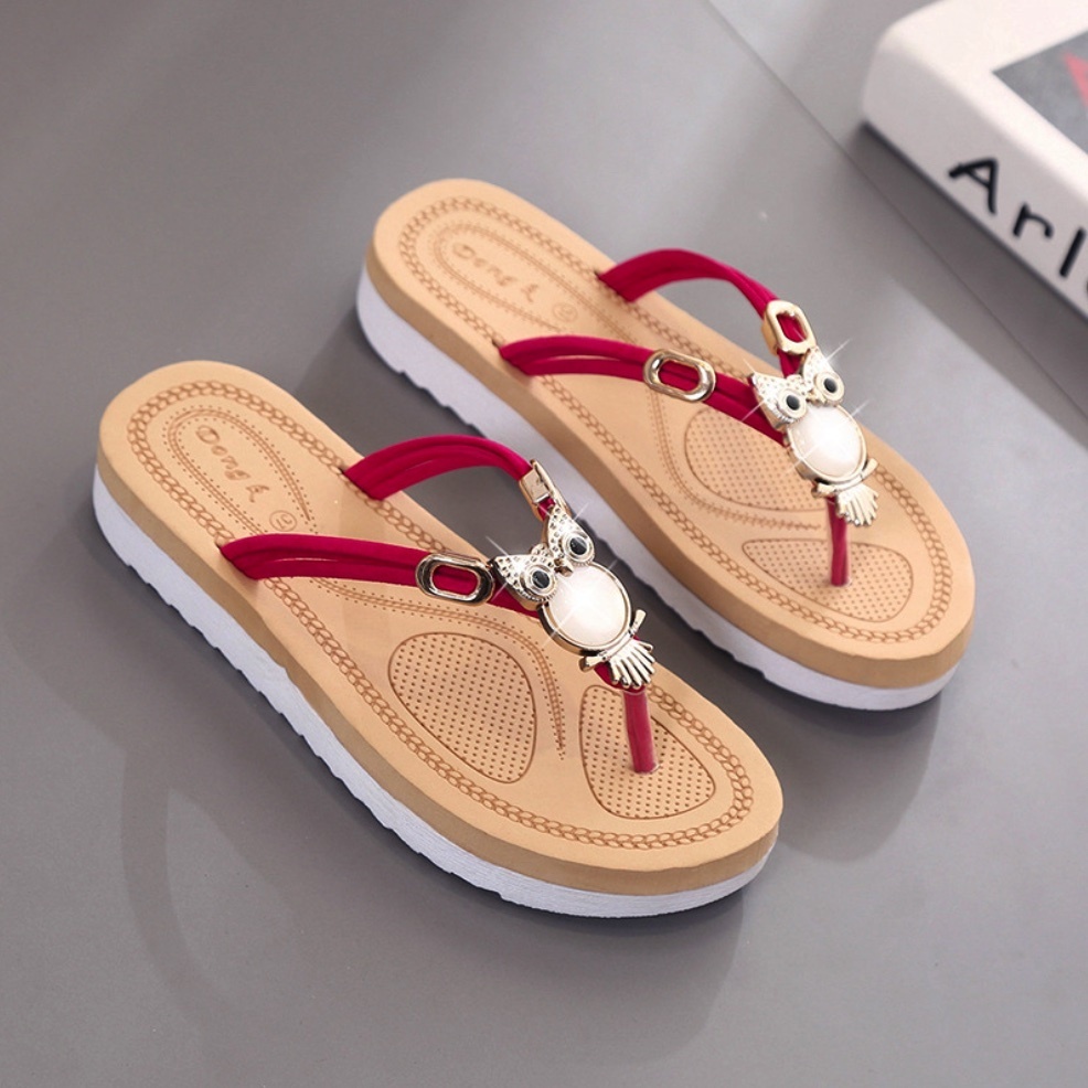 Hot selling flip-flops for women (rose red - size: 35-40) (contact customer service after placing the order to confirm the delivery size)