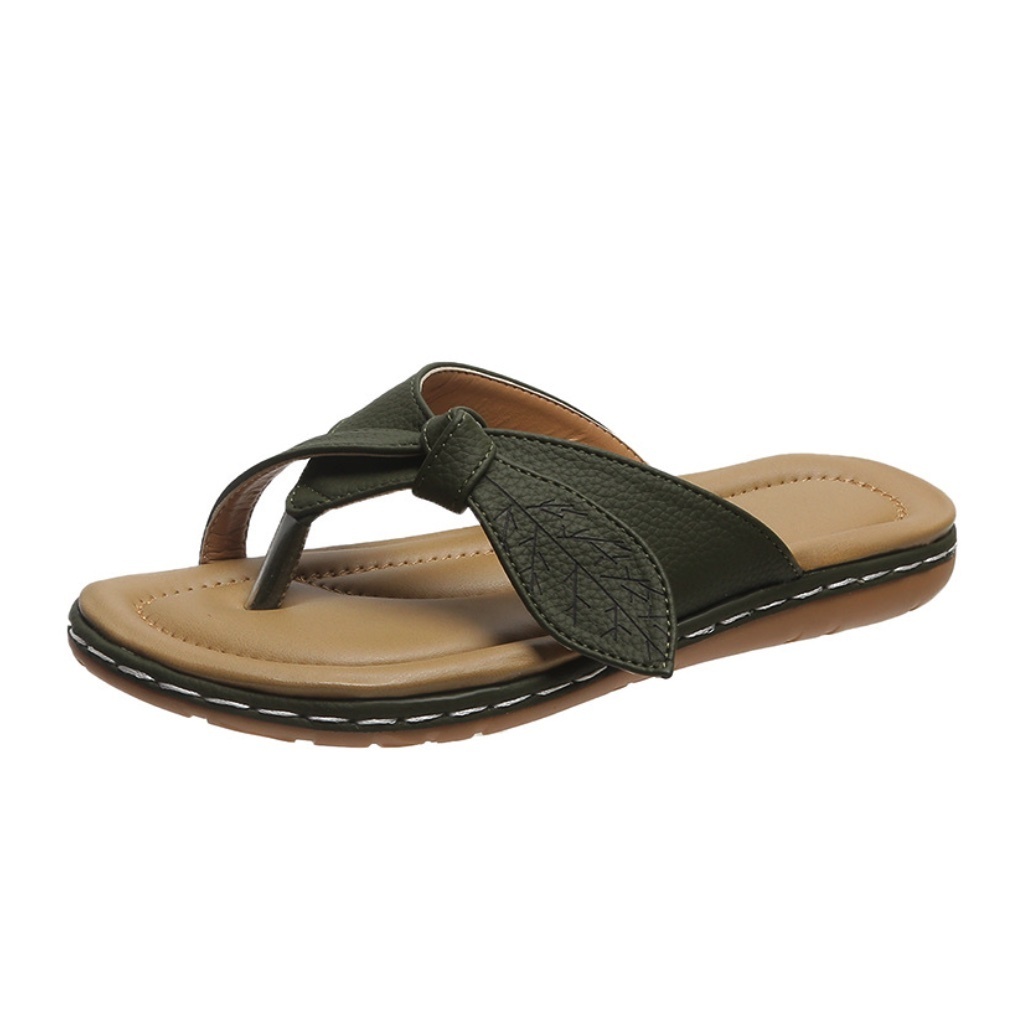 Hot selling summer outer wear fairy style Roman sandals (green - size: 35-40) (contact customer service after placing the order to confirm the delivery size)