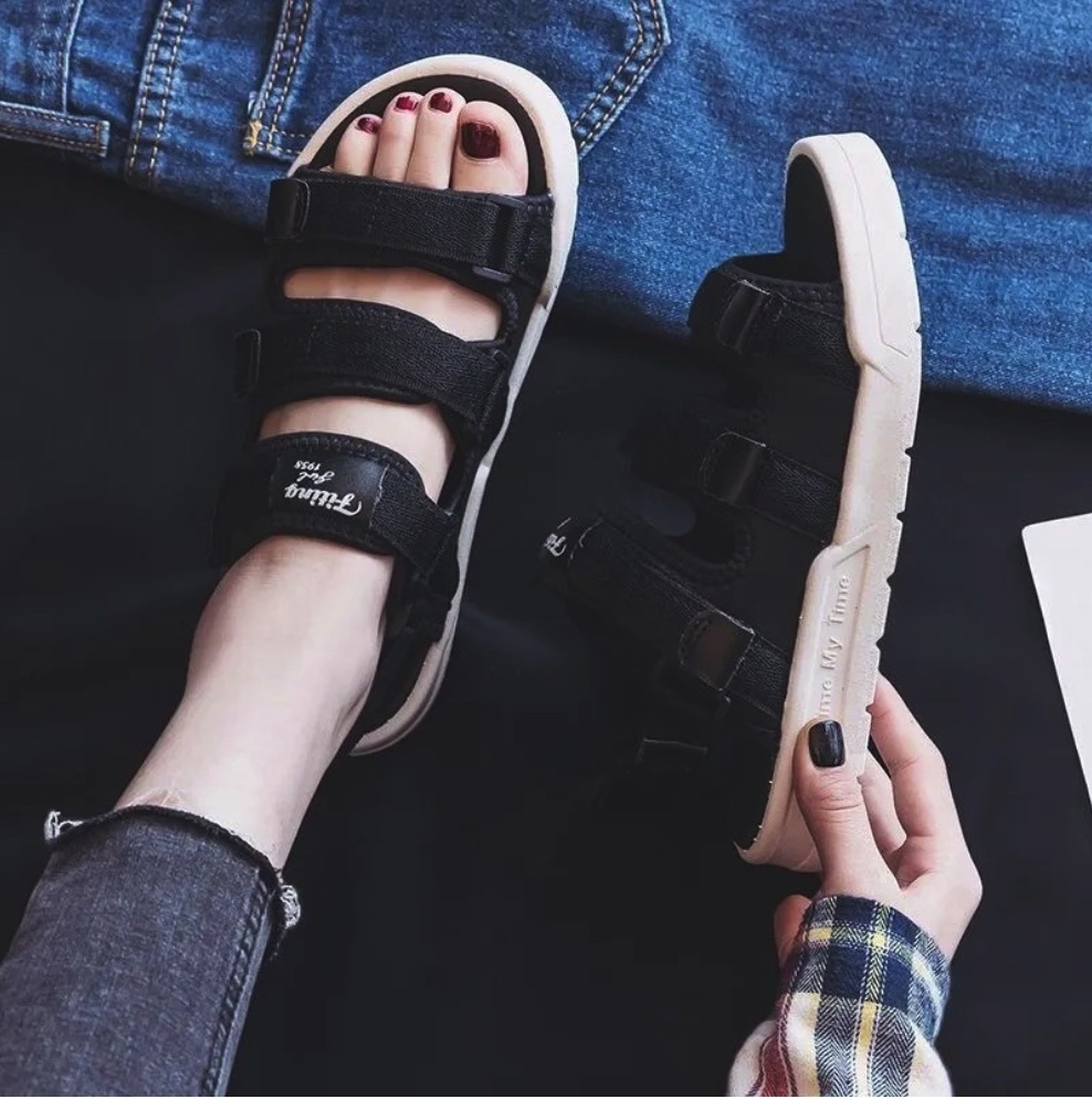 Hot selling flat sandals for women (black - size: 35-40) (contact customer service after placing the order to confirm the delivery size)