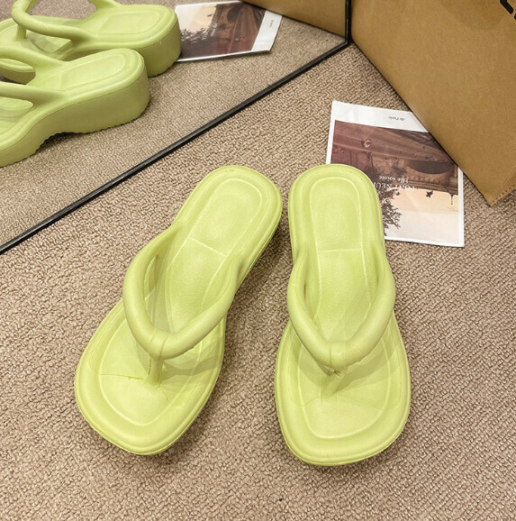 Hot selling beach sandals flip-flops [green] (size: 36-41) [please contact customer service to confirm the delivery size after placing the order]