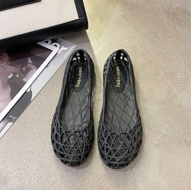 Hot selling (black size 35-40) sandals, Crocs, jelly plastic shoes (contact customer service after placing order to confirm delivery size)